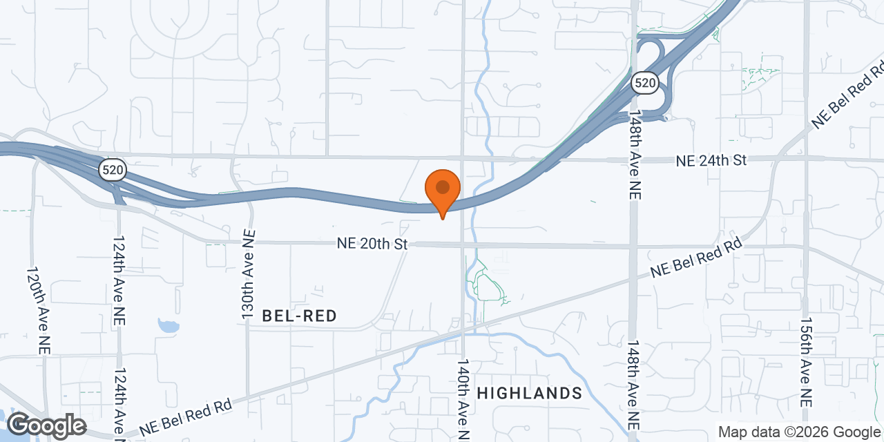 Map of Zoom Room Bellevue at 2111 140th Ave NE, Bellevue, WA