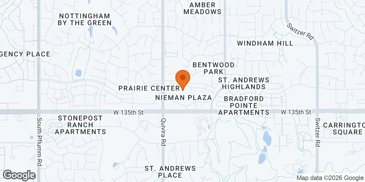 Map of Zoom Room Overland Park at 11670 W 135th St., Overland Park, KS