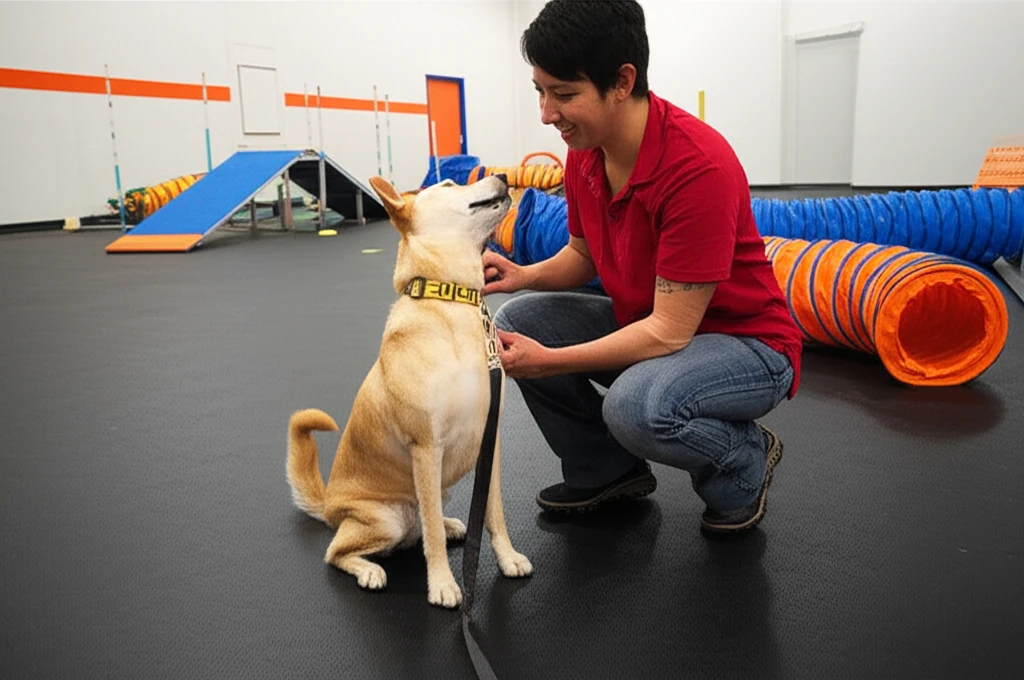 Positive reinforcement dog training at Zoom Room