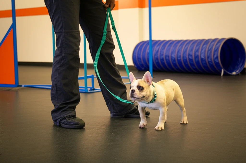 Puppy during early training class at Zoom Room